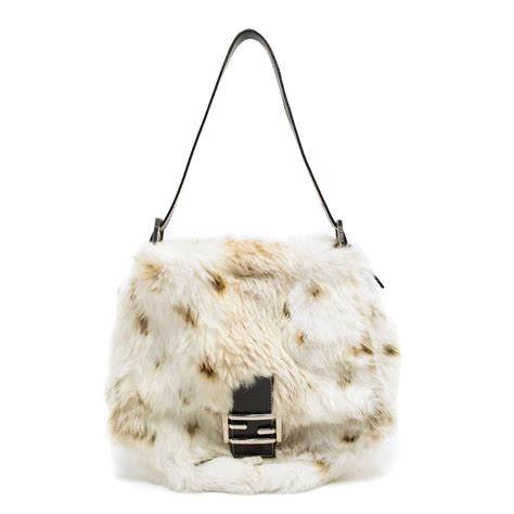 fendi rabbit fur bag|Bags .